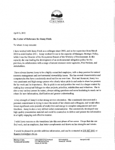 Kaaren Lewis's Reference Letter